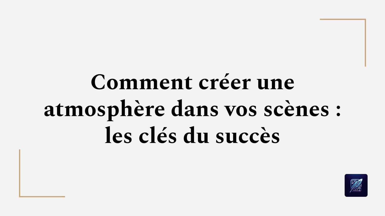 Comment créer une atmosphère dans vos scènes : les clés du succès