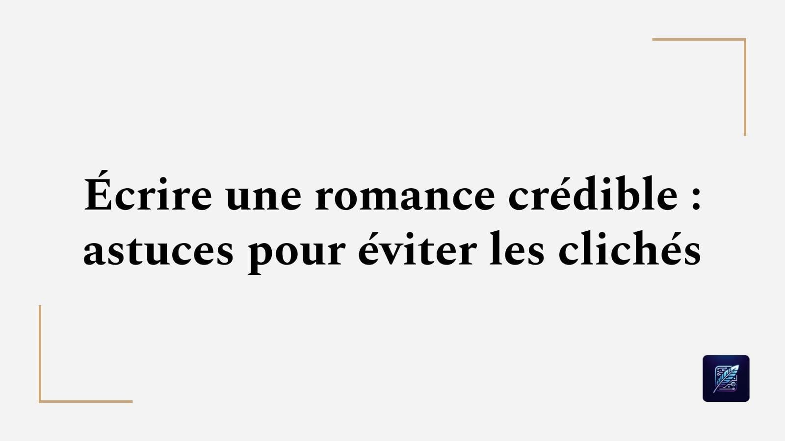 Écrire une romance crédible : astuces pour éviter les clichés