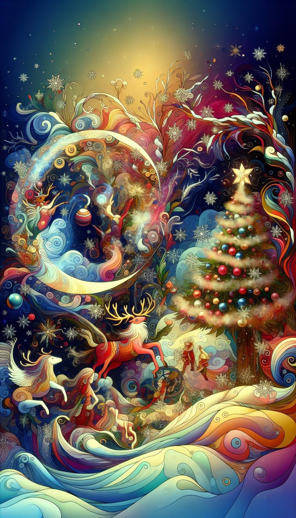 La Magie de Noël : Une Nuit Étoilée