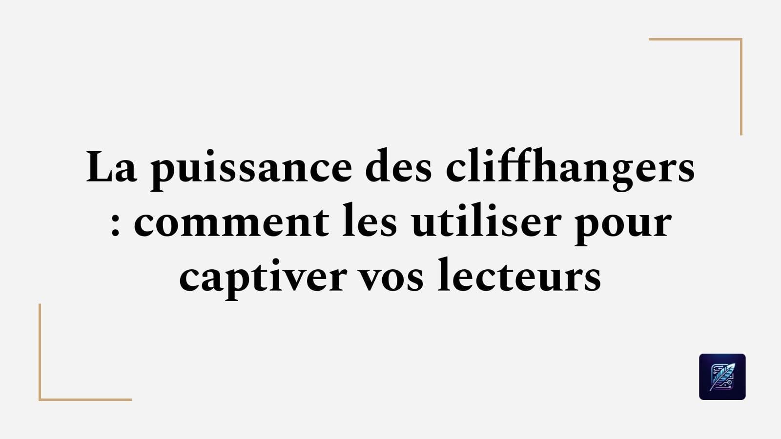 La puissance des cliffhangers : comment les utiliser pour captiver vos lecteurs