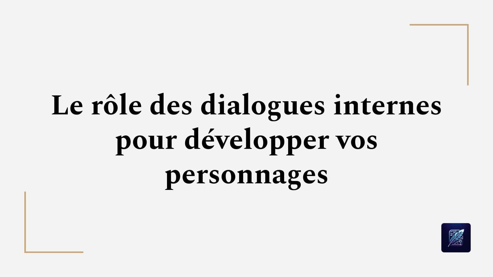 Le rôle des dialogues internes pour développer vos personnages