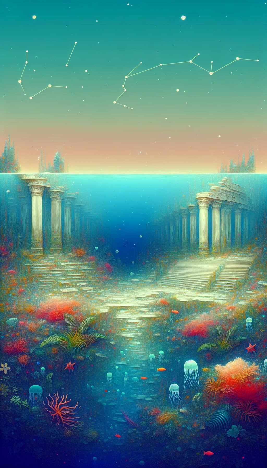 Les Ruines Étoilées de l'Atlantide