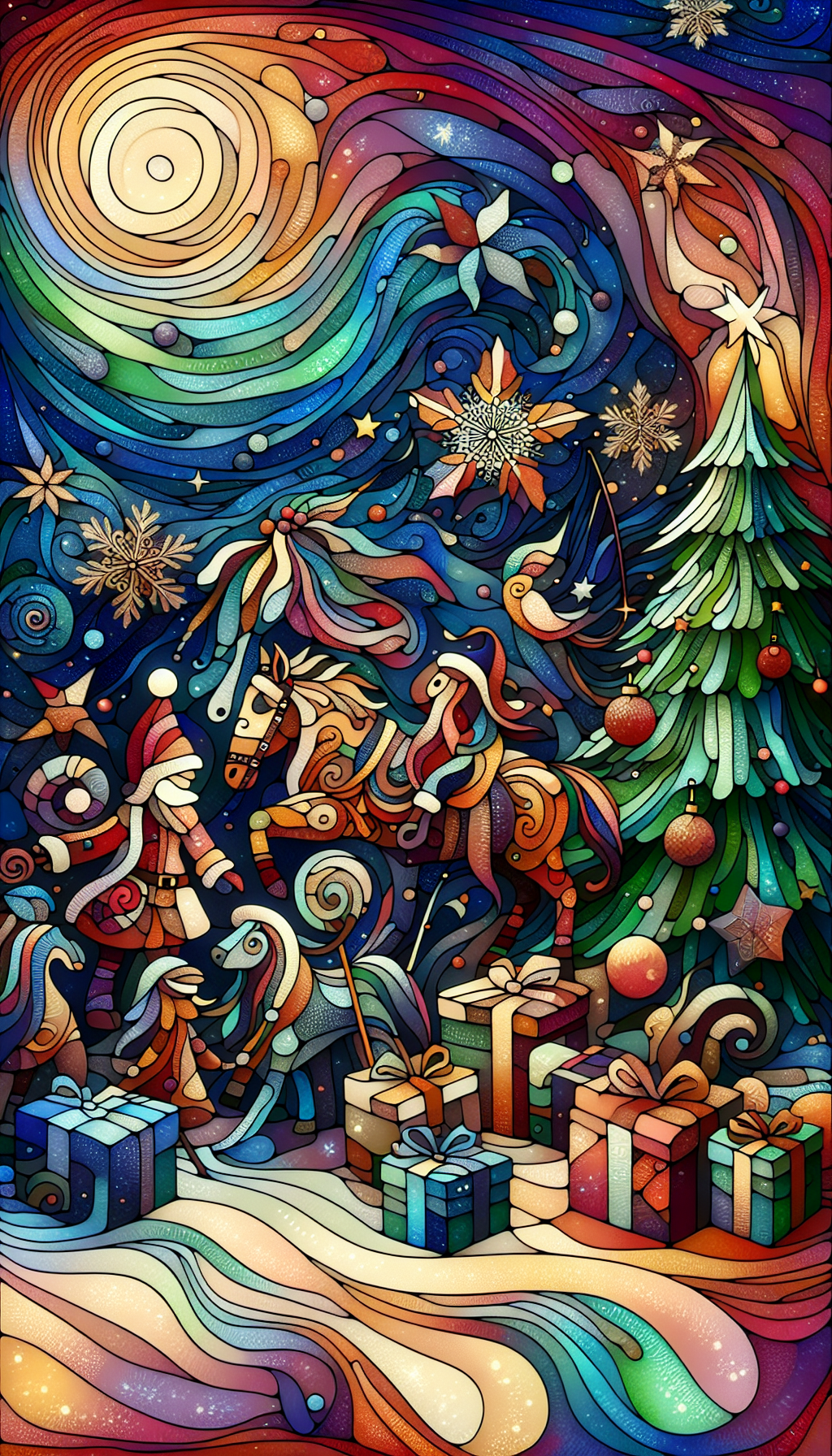 A Magical Night with Santa and His Horse