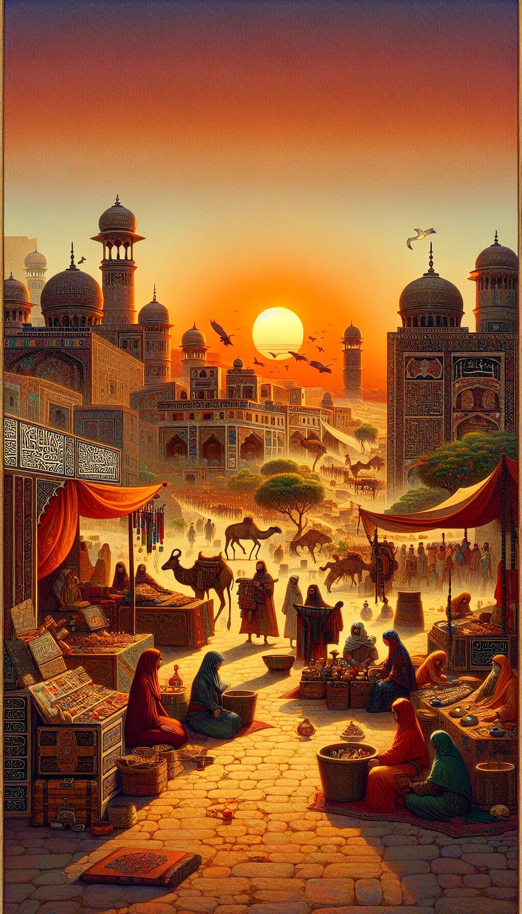 Les Couleurs du Souk au Crépuscule