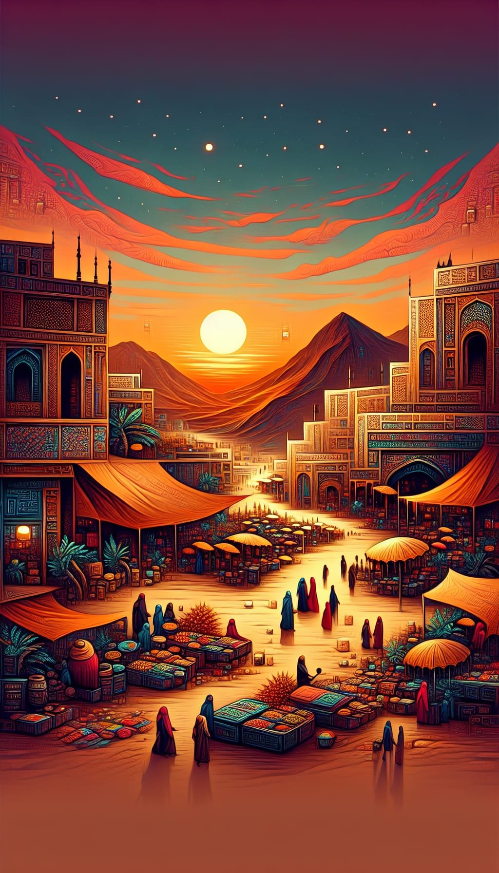 Les Échos du Souk au Crépuscule