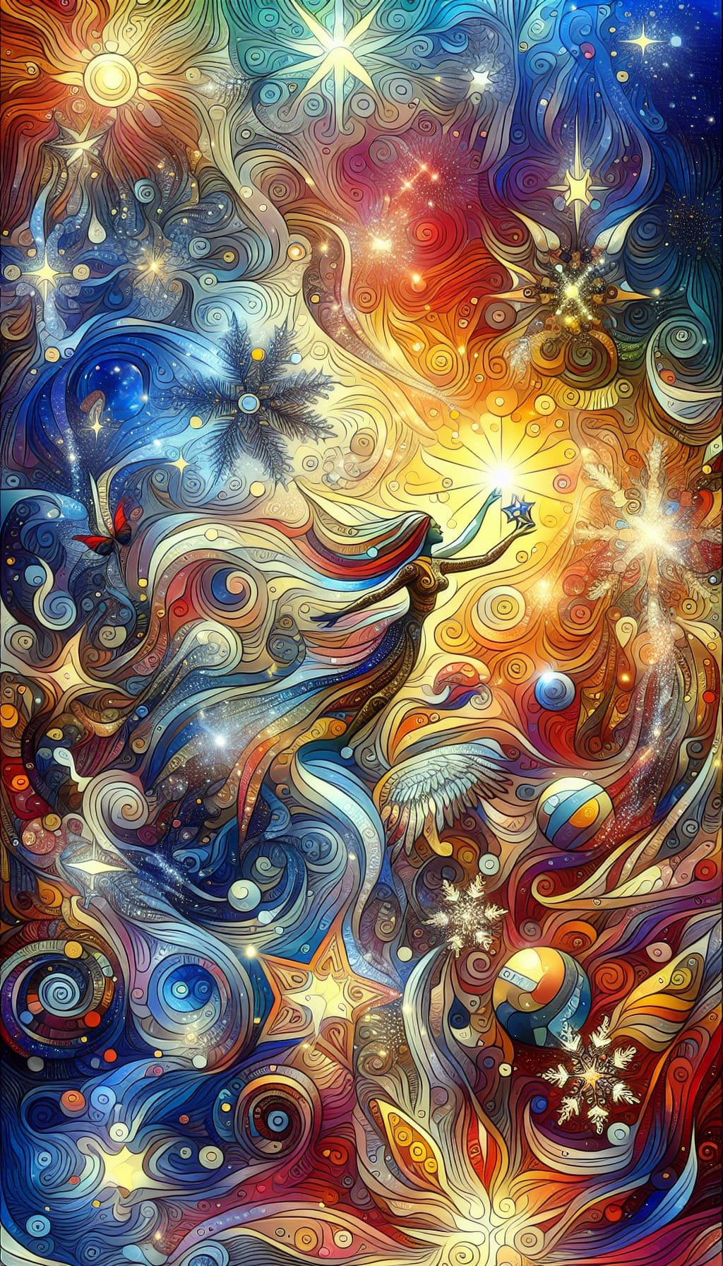 Celestial Embrace: The Dance of Creation