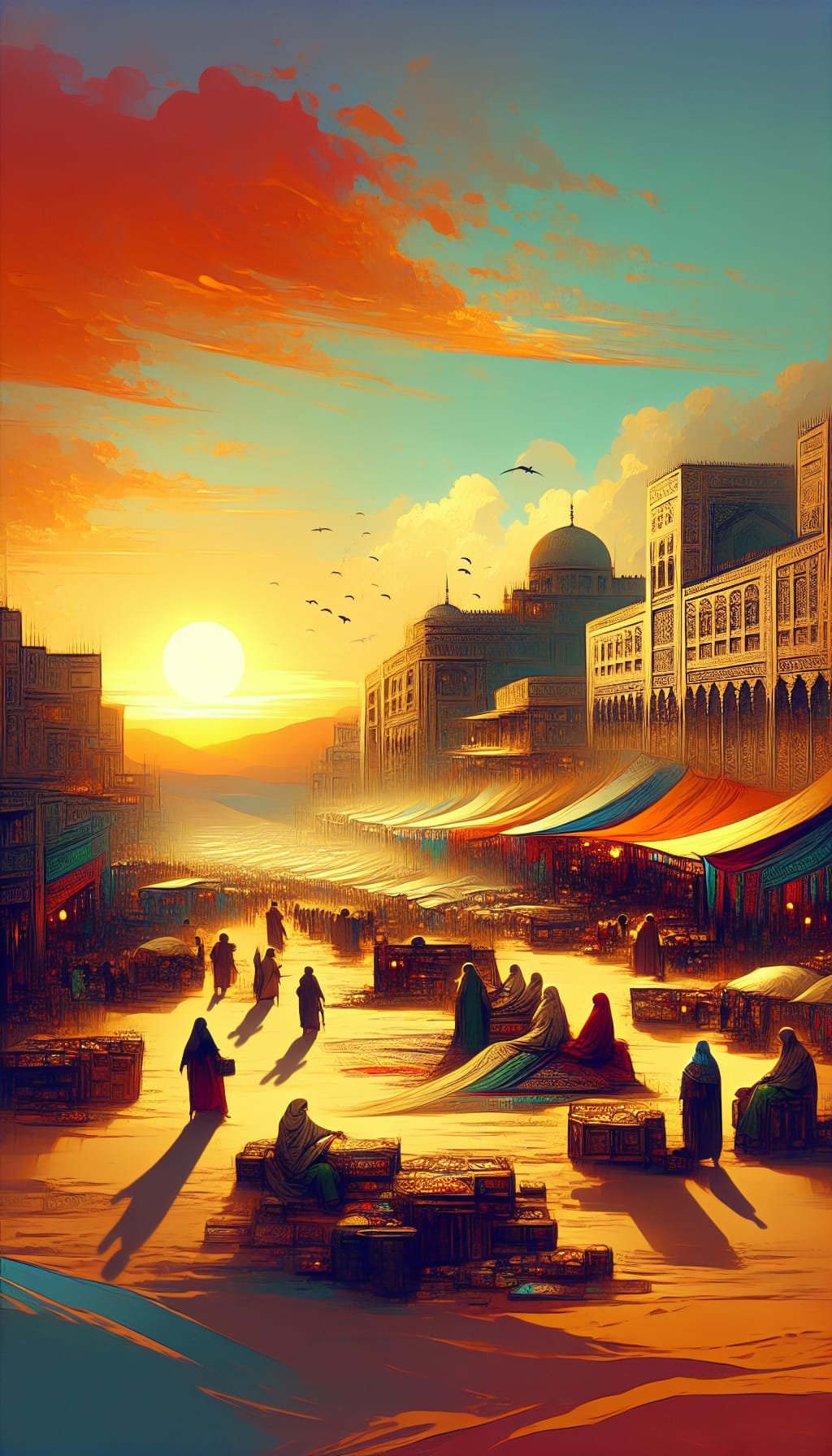 Crépuscule sur le Souk