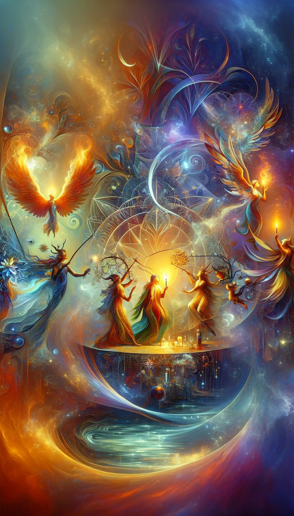 Elysium's Dance: A Journey of Light and Harmony