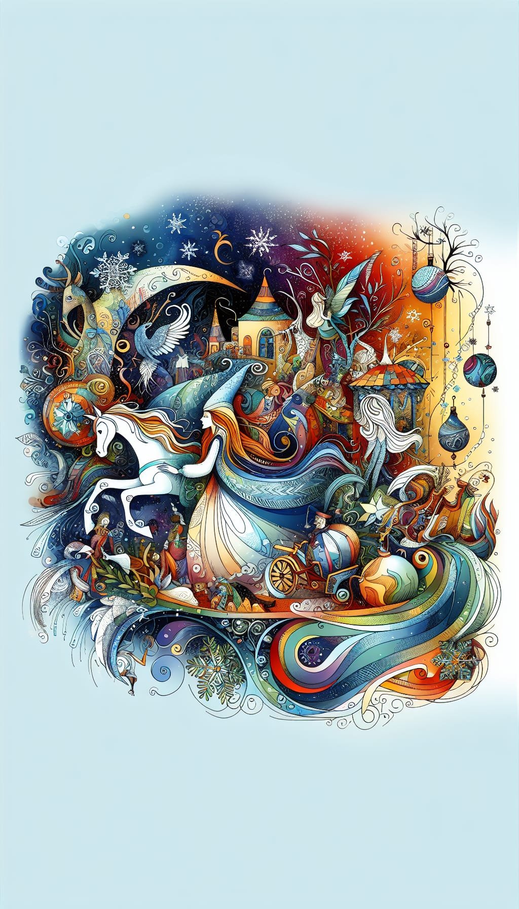 La Cavalière des Neiges Enchantées