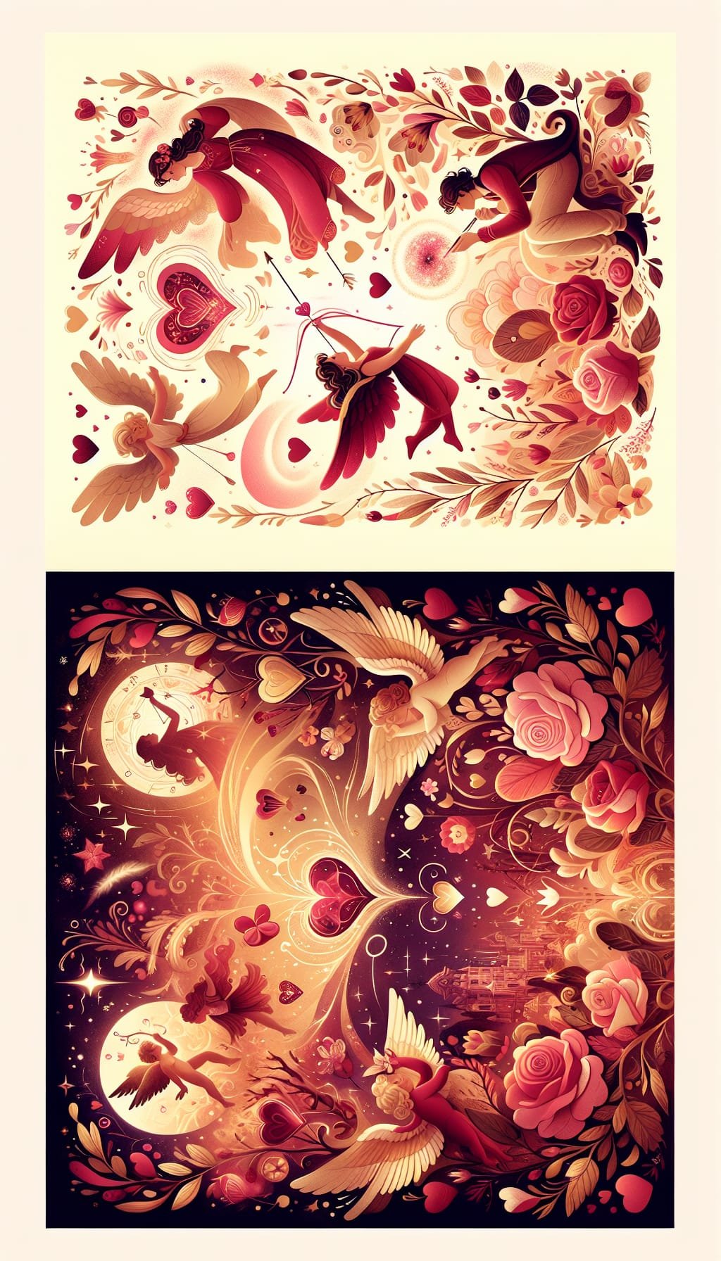 Les Anges des Cœurs : Une Danse entre Lumière et Obscurité – Histoire fictive