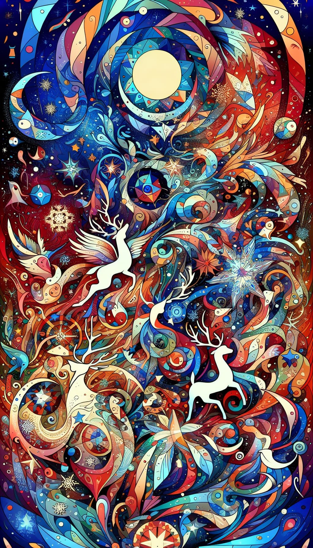 Les Cerfs Célestes : Voyage au Cœur d'un Rêve Éveillé