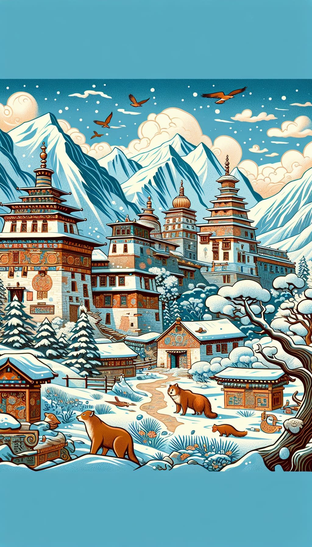 Mystères des Montagnes Glacées – Histoire fictive