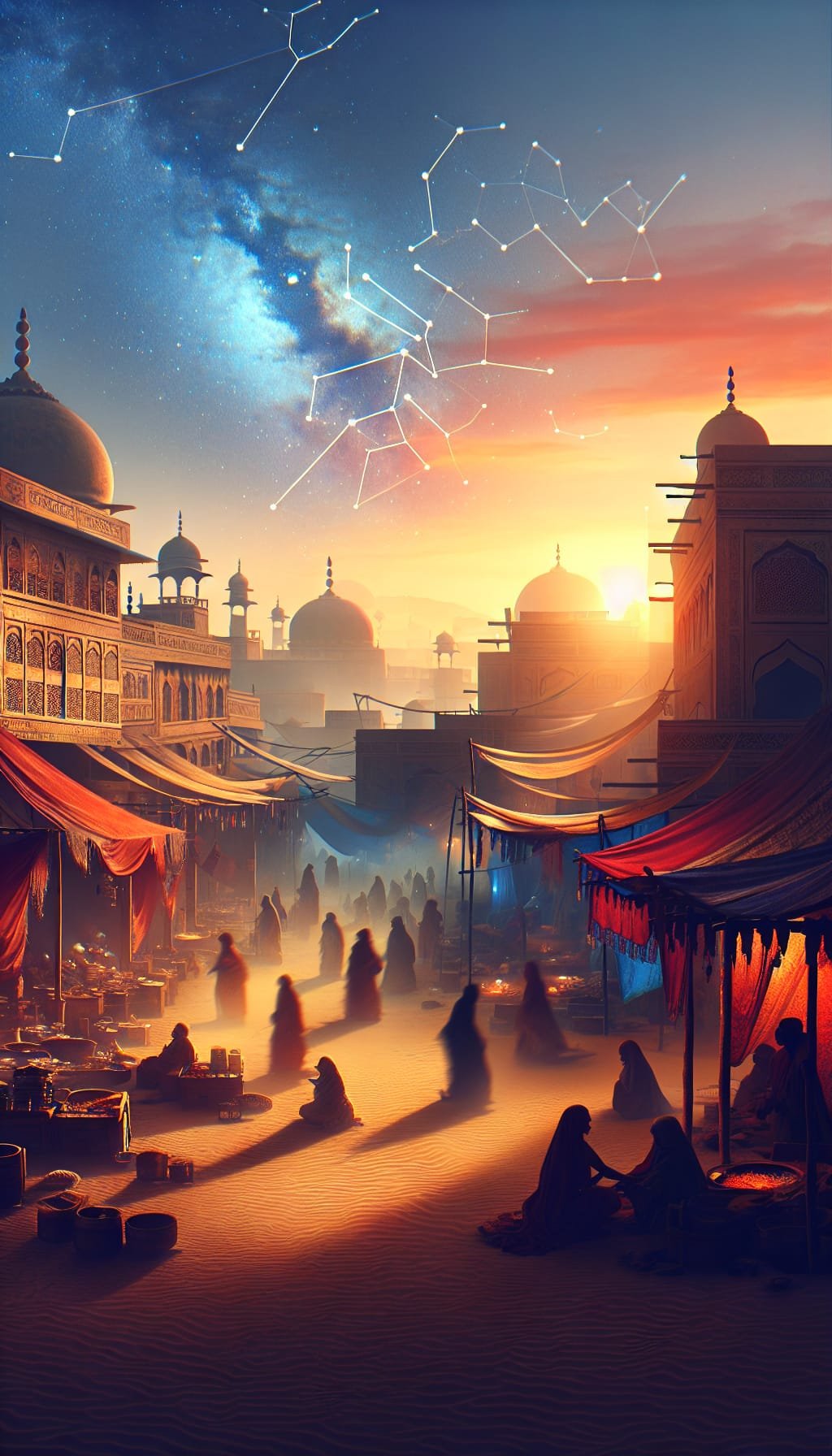 Sous les Étoiles du Marché de Nuits Éternelles