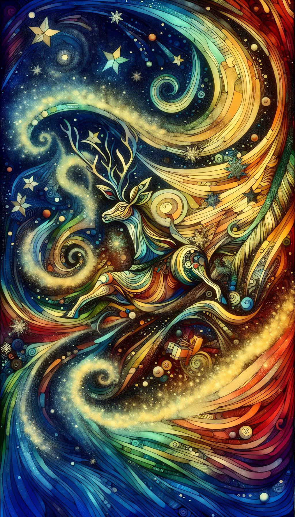 The Celestial Dance of the Mystic Deer