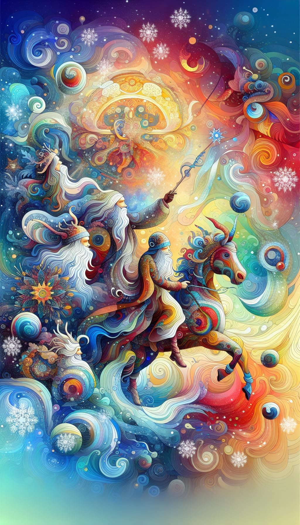 The Cosmic Quest of the Celestial Riders